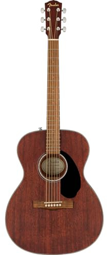Fender CC-60S - Chitarra acustica da concerto, tastiera in noce, interamente in mogano, Include lezioni virtuali gratuite su Fender Play