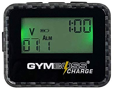 Gymboss Charge Intervall-Timer und Stoppuhr (Carbon/Schwarz)