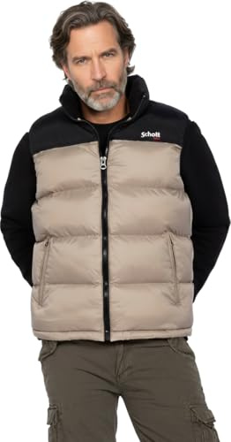 Schott Nyc Utahv, Gilet imbottito in spugna Uomo, Beige (Beige), XS