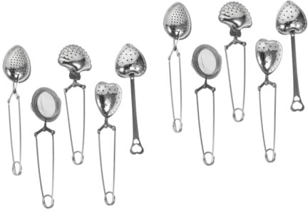 Cabilock 2 Juegos 5 Piezas fuga de té infusor te infusionador de te pinzas de filtro de té infusor bola de colador de té infusor de especias colador de condimentos acero inoxidable 304