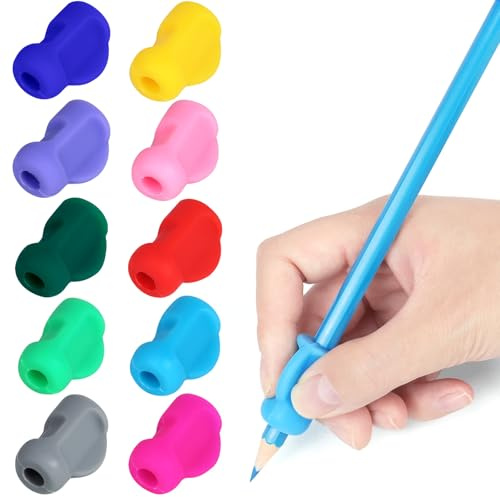 PROPOG 10 Pezzi Impugnatura Matita Bambini, Penna Matita Ergonomica Scrittura Strumento Correzione Della Postura Scrittura Strumento