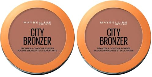 Maybelline New York - Poudre Bronzante et Sculptante - Face Studio City Bronzer Medium Warm (N°250) (Lot de 2)