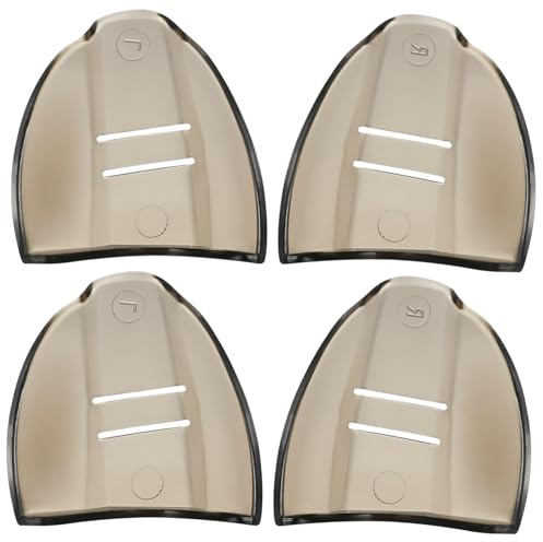 2 pares de lentes laterales de poliuretano termoplástico duradero para una mayor protección de los ojos, color marrón oscuro, ligeros, cómodos, fáciles de usar