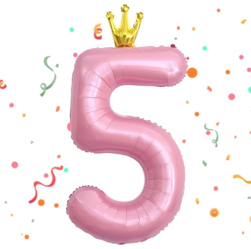 Palloncino Numero 5 Rosa