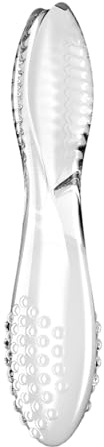 Satisfyer Dazzling Crystal 2 Glasdildo | 20 cm Glas Sextoy mit Rillen & Noppen | G-Punkt Dildo | Temperaturspiel Dildo | Borosilikatglas | Kristallklar & gleitfreudig