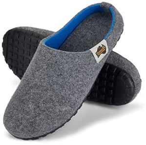 Gumbies Outback Slippers | Unisex House Shoes with Recycled Felt Upper, Recycled Rubber Outsole & Soft Plant-Based Insole | Cozy, Durable & Outdoor-Ready