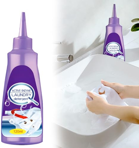 Fabric Stain Remover Spray, 2026 New Stain Remover for Clothes, Active Enzyme Laundry Clothing Stain Remover, Pre-Treat For Tough Stains Cleaner Oil Remover, Collar Stain Removal Spray (1, 120ML/PC)