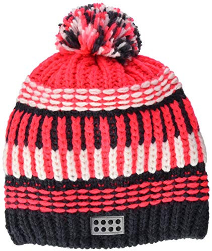 Lego Wear Kinder-Unisex LWATLIN-Strick Beanie-Mütze, 320 Coral Red, 50/52