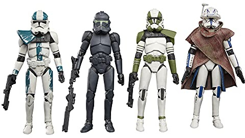 Star Wars The Vintage Collection The Bad Batch Special 4-Pack, 9.5-cm-scale Action Figures, Toys for Kids Ages 4 and Up
