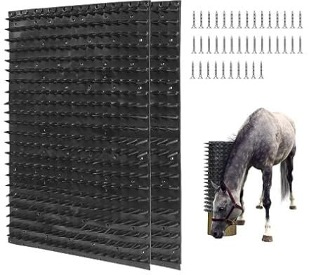 2pcs Equine Bovine Massagebürsten-Set, Massagebürsten set für Pferde, Equine Scratcher, Schafe und Pferde, Juckreiz-Assistent für kleine Bauernhöfe, Familienweiden, Ställe