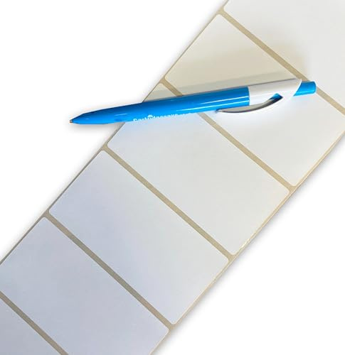 100 x Plain White Labels. Self Adhesive Address Labels. 100x50mm. 4 x 2 inch. Blank Postage Stickers. Thermal or Write on. 4 x 2