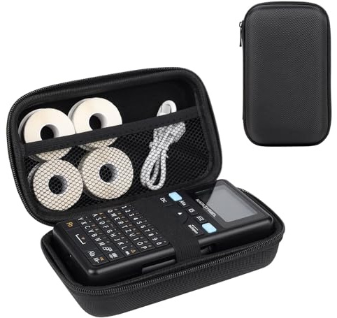 SUPVAN E11 Nylon Hard Protective Travel Case, Waterproof Shockproof Scratch Resistant Carrying Case for E11 Label Maker and Tapes, External Hard Drive, Power Bank, Cell Phone, Cable