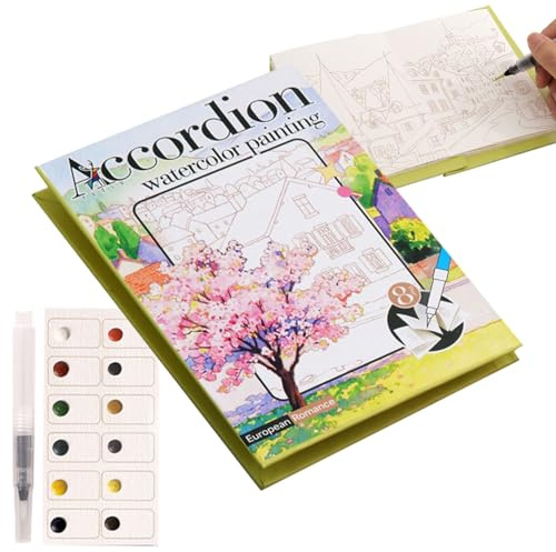 Coffret d'Aquarelle | Marqueurs Fournitures Dessin Peinture | Kit Aquarelle Miniature | Pour et Adultes - Loisirs Créatifs Maison École Carnet Artistique
