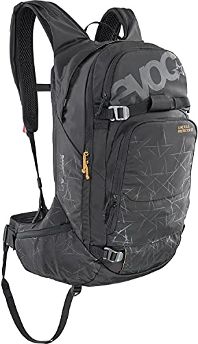 EVOC LINE R.A.S. PROTECTOR 22 Lawinen-Airbag-Rucksack, Skirucksack (NEURALITE SYSTEM, Hüftflügel mit Reißverschlusstaschen, Trinkblasenfach 3l, PROTECTOR CRASH REPLACEMENT, Größe: M/L), Schwarz