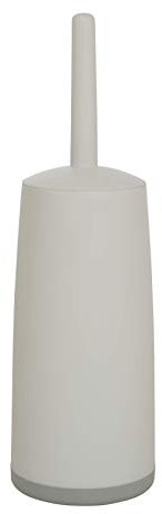 CleanPEAK Toilet Brush with Holder, Replacement Head, Hand Guard and Non-Slip Base for Bathrooms – White