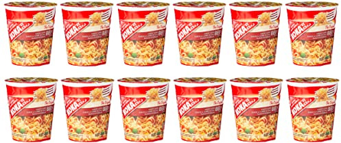 Koka Noodles Original Beef Flavour Oriental Style Instant Noodles 12 Cups of 70 g