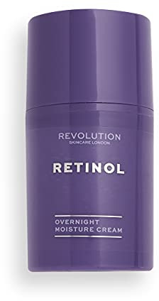 Revolution Skincare London, Nacht-Retinol Gesichtscreme, reduziert feine Linien/Falten/Blemish-Formation, parfümfrei, vegan & cruelty-frei, 50 ml