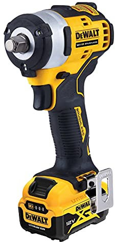 DeWalt Avvitatore a impulsi brushless XR 12V 1/2 340Nm con 2 batterie Li-Ion 5Ah e custodia TSTAK, Multicolore