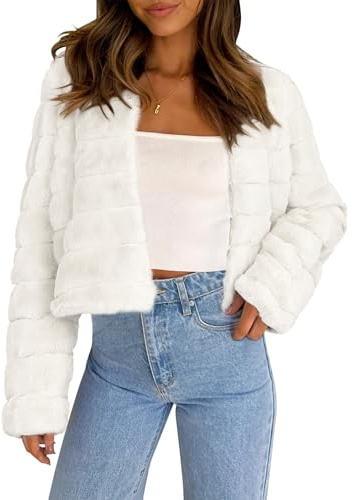 Allegra K Women's Casual Coat Fluffy Coat (pack of 1)