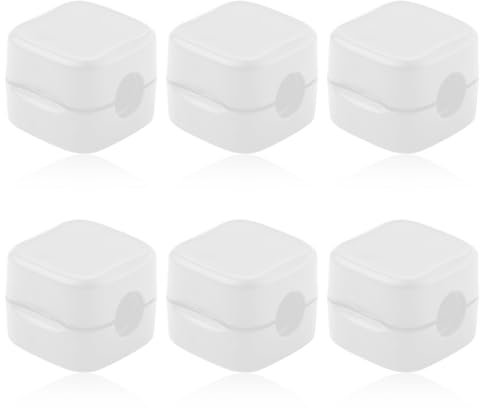 Lot de 6 supports de câbles magnétiques, clips de câble magnétiques multi-usages, organisateur de cordon de charge pour la maison, le bureau, le mur, la voiture (blanc)