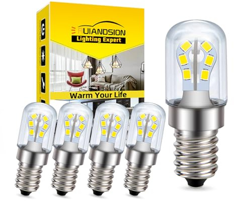 Ruiandsion E14 LED Bulb 24V Cool White for Chandelier Camper Landscape 5Pcs