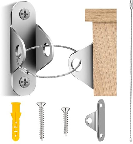 12 Sätze Kippsicherung Möbel, Kippschutz Schrank, Kippsicherung Schrank für Bücherregale Kleiderschränke Kommoden