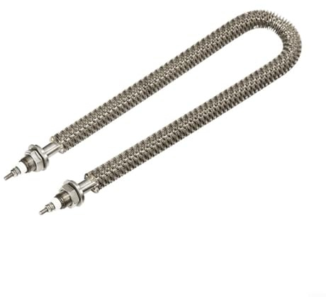 EXTRWORY Tubo de calefacción de acero inoxidable en forma de U para hornos y salas de cocción de pintura para una rápida disipación de calor uso industrial (350 mm)