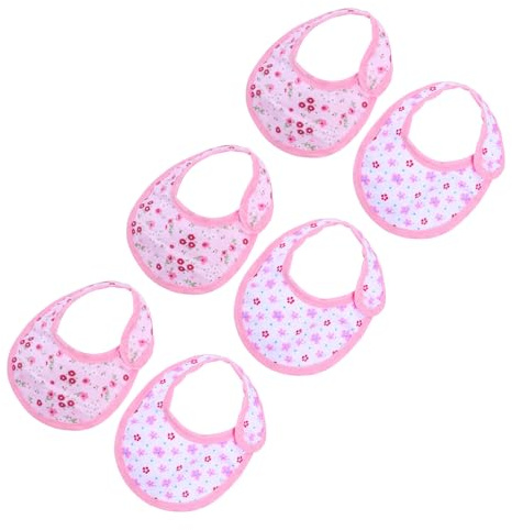 GARIOUANS Bavaglini per Bambole Regolabili 6 Pezzi Set da 3, Accessori Fai da Te per Giochi di Ruolo per Ragazzo Ragazza, Vestiti per Bambole Sciarpa Saliva, per Sviluppo Autosufficienza