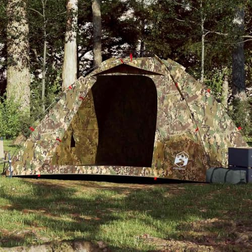 Owoxanthellate Tenda da pesca per 4 persone, ultraleggera, pop-up, 262 x 254 x 172 cm, motivo mimetico, tenda da lancio con attacco E, per acque, viaggi, attività all'aperto