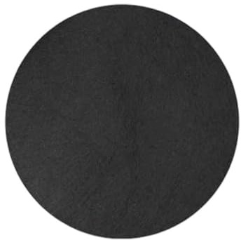 NINMORTH Tappetino rotondo in feltro assorbente ad acqua e olio, 2 m o per 4 m di diametro, 200 g/m2, nero, spa gonfiabili, barbecue