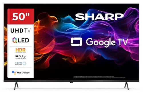 Sharp 50 Pollici QLED 4K Ultra HD Google TV™ Dolby Vision Dolby Atmos 50HP5265E (HP Series)