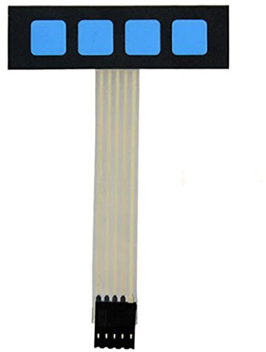 Tastierino numerico a membrana, 4 tasti, matrice 1 x 4 super sottile per Arduino