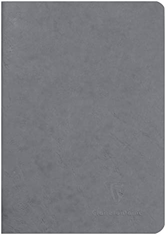 Calligraphe 733105C häfte AgeBag (DIN A5, 14,8 x 21 cm, blank, perfekt för dina anteckningar och ritningar, 48 ark) 1 st grå