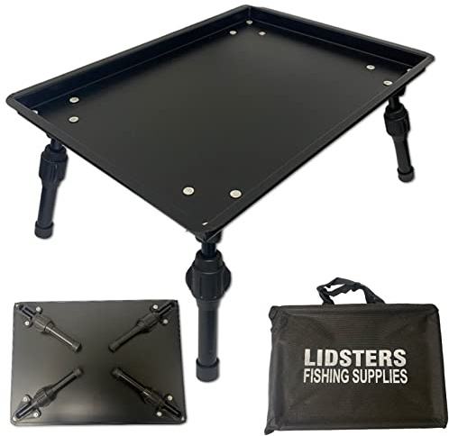 New Alloy Aluminium Metal Fishing Bivvy Bait Table Carp Coarse Tackle Lidsters