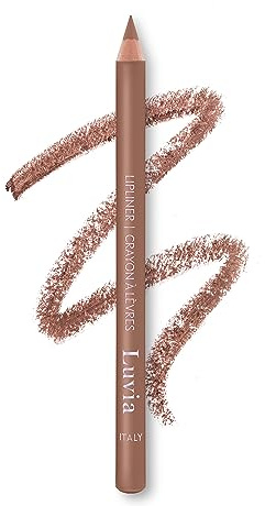 Luvia Cosmetics läpliner – exakt läppkonturpenna, hög opacitet, långvarig, vegansk formel, färg: Spiced Toffee