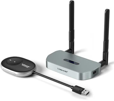 Lemorele 5G FHD Wireless HDMI Transmitter und Receiver, USB Funkübertragung, Extender für Windows 7,8,10/MacOS 10.15+ zu HDTV, Beamer