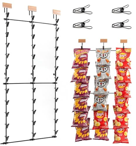 ODOXIA Chip Rack Display Stand | Candy Display for Countertop | Snack Holder for Chips and Snacks | Organize Your Space | Perfect for Stores and for Home | Snack Stand