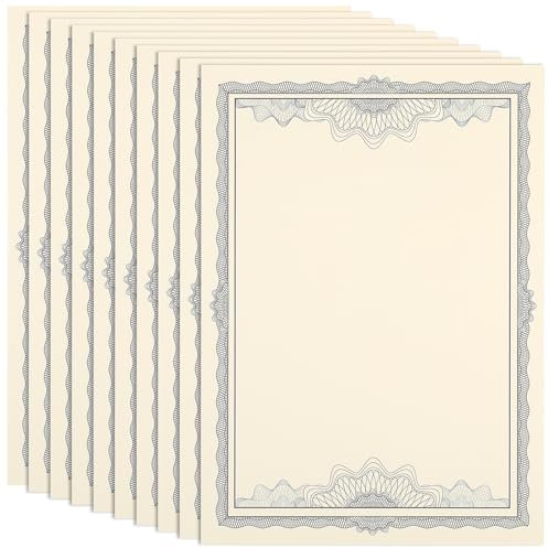Lurrose 10 Stück Blanko-Urkunden Papier A4 250G Weiß Leeres Zertifikatspapier Für Drucker Und Handbeschriftung Ideal Für Ehrenurkunden Diplome Und Zertifikate