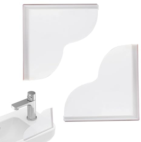 Protector Antisalpicaduras Para Ducha,2 Unidades Protector Impermeable Para Bañera Y Ducha - Accesorios Impermeables Y Desmontables Para Baño Seguro, Protección Del Hogar Y Hoteles