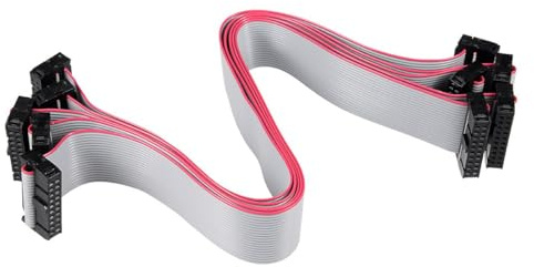 TA-VIGOR 20 stift IDC platt bandkabel, 30 cm 2,54 mm ton, honkontakt, 300 V högspänning 5 st