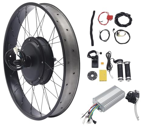 Kit de conversion pour vélo électrique 26 - 1500 W - LCD - Moteur sans balais - Pour montage de vélo