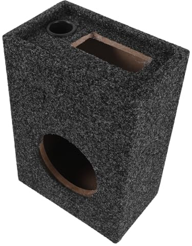 CIYODO Caisson de Basses Carré 5 Pouces Étanche pour Voiture, Boîtier Audio Compact et Scellé, Enceinte de Voiture Portable pour Système Stéréo et Installation Audio Automobile