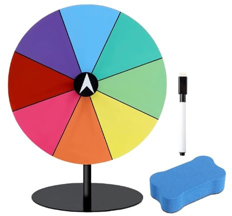 FewNvWa Prize Turntable Ruota Tavolo Premio Interattivo Cancellabile Riutilizzabile in Acrilico per Feste attività Ludiche Concorso Ambiente Sociale, Senza Gomma