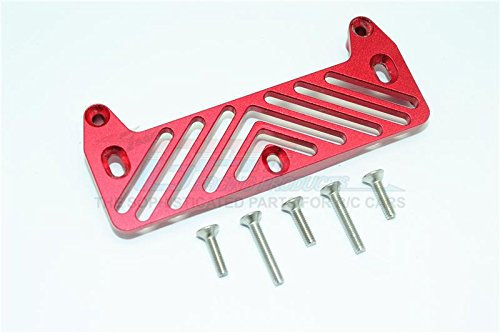GPM Racing Tamiya Lunch Box Aluminum Front Bumper Mount - 1Pc Set Red