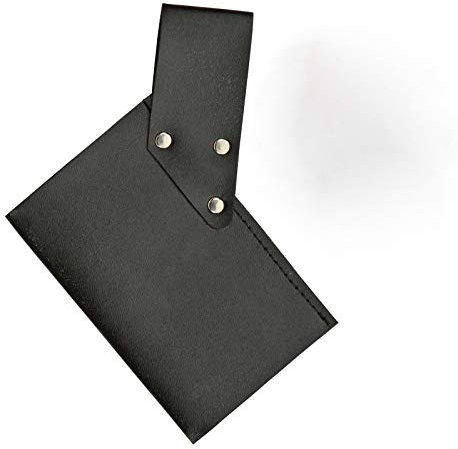 Schwerthalter aus Kunstleder Kostüm-Zubehör für Pirat Ritter Krieger Robin Hood, Farbe:Schwarz