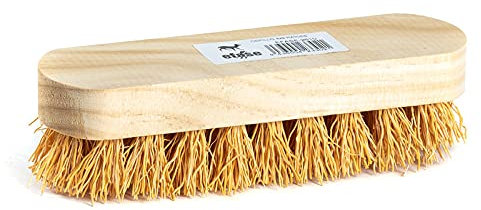 Cepillo fregar 4x9 raíces de zacatón soporte de madera