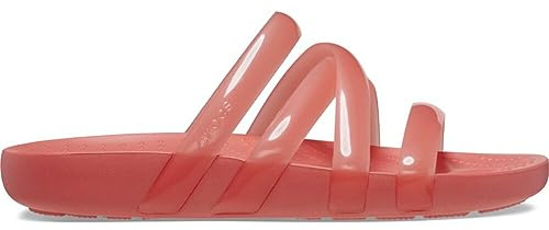 Crocs Women's Splash Strappy Sandals, Neon Watermelon, 8, Women