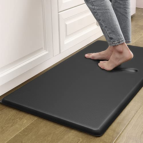 Artnice Kitchen Mats for Floor, 3/4 Inch Thick Anti Fatigue Mats for Kitchen Floor, Non-Slip Standing Desk Mat, Waterproof Cushioned Kitchen Rugs for Home, Office, Sink, Laundry (17.3 x 28)