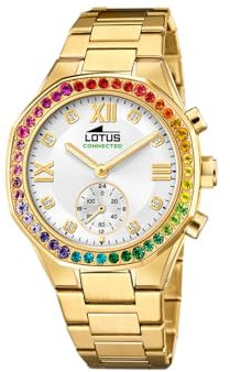 Montre Lotus pour Femme 18925/5 Connected Boîtier en Acier Inoxydable Doré Bracelet en Acier Inoxydable Doré