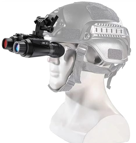 GOYOJO 4K Head-Mounted Night Vision Goggles & Binoculars for Adults – Infrared NVG with Manual Focus & 8X Digital Zoom for Hunting, Camping, and Outdoor Surveillance